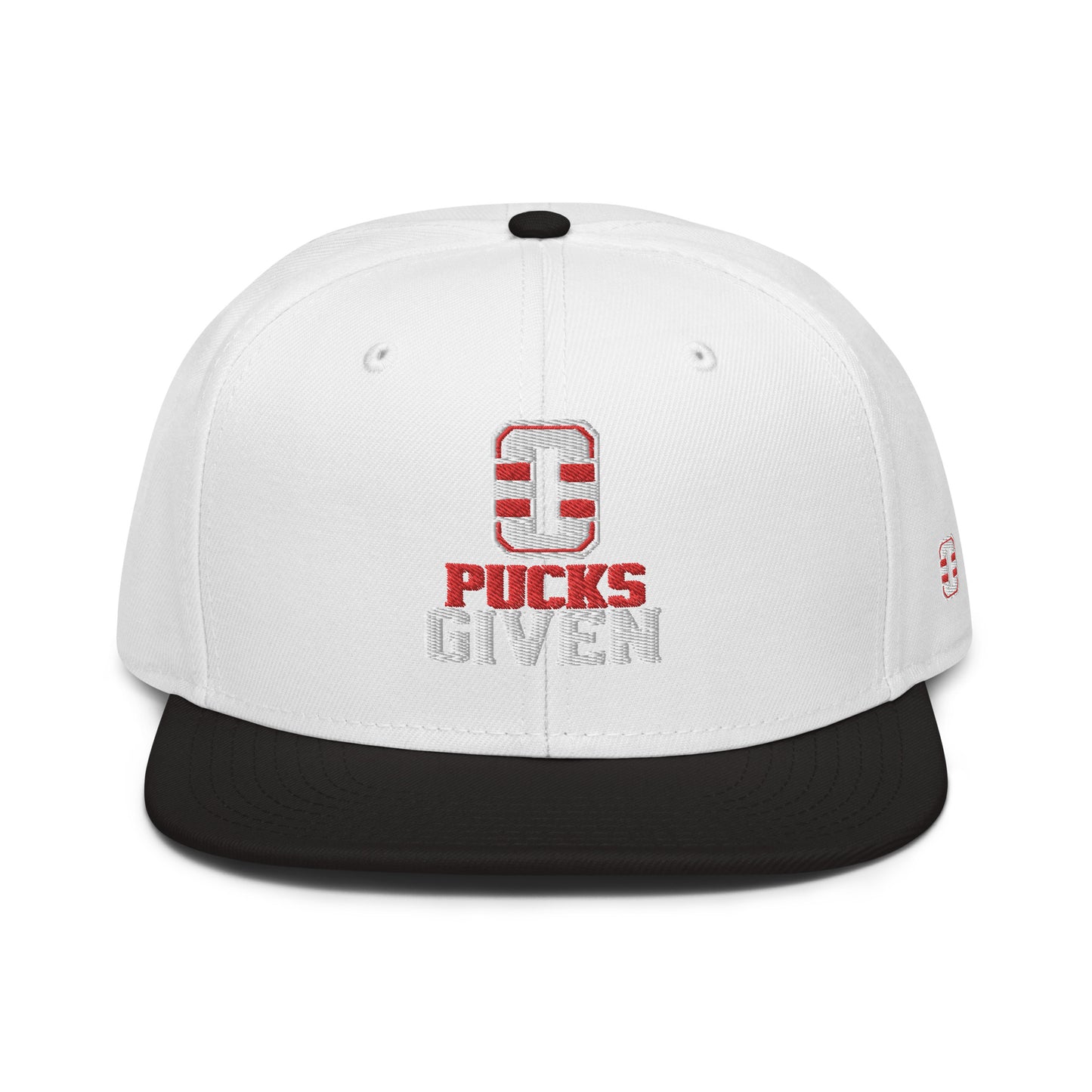 0 Pucks Given Snapback Hat