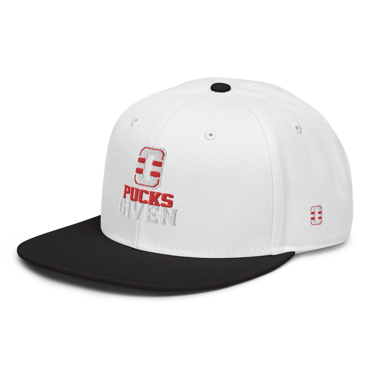 0 Pucks Given Snapback Hat