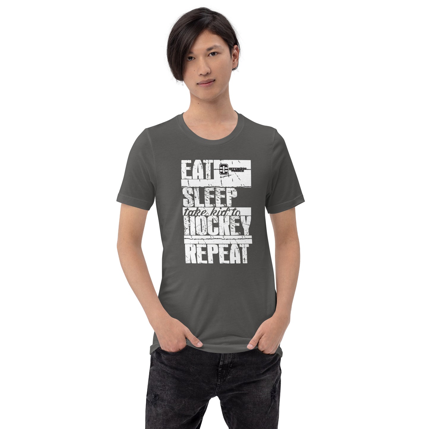 Eat Sleep Hockey Repeat Unisex t-shirt