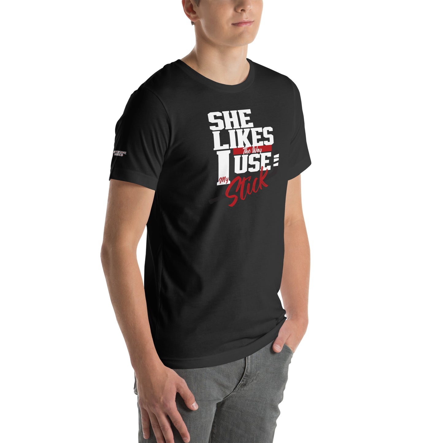 She Likes My Stick T-shirt