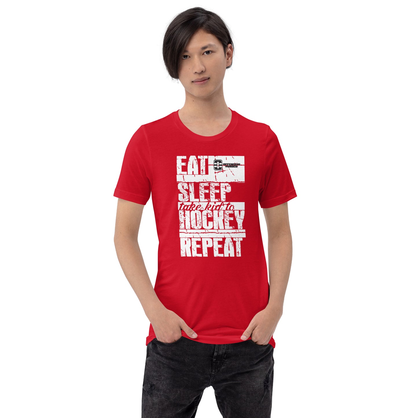 Eat Sleep Hockey Repeat Unisex t-shirt