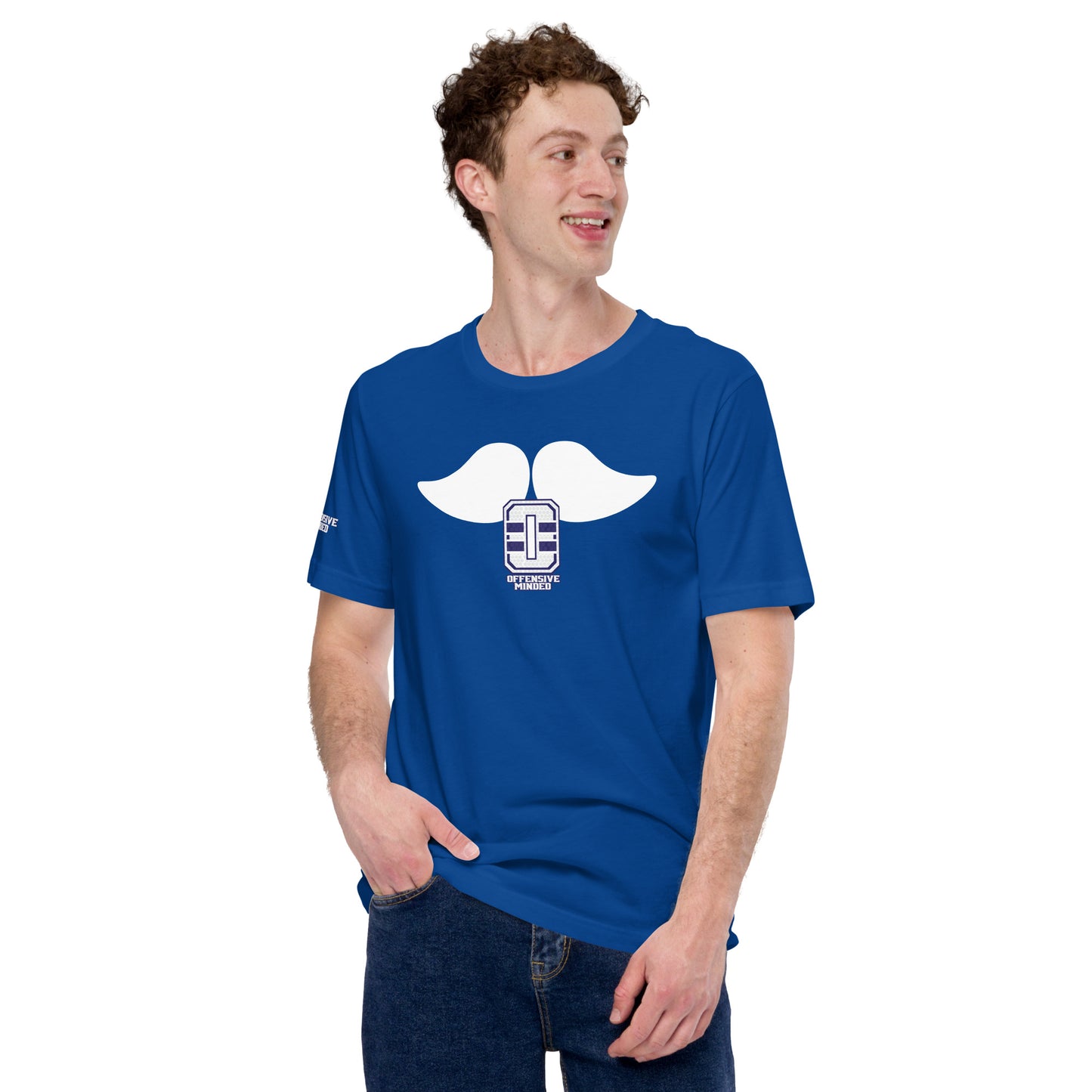 Big Papi Stache Blue Unisex t-shirt