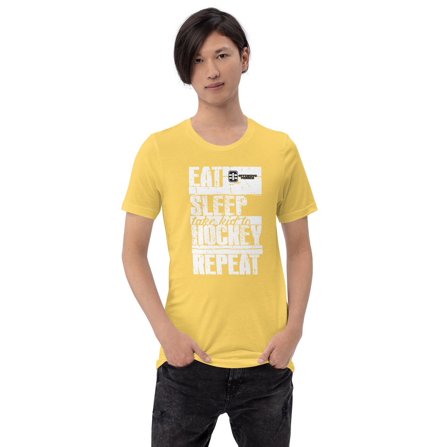 Eat Sleep Hockey Repeat Unisex t-shirt