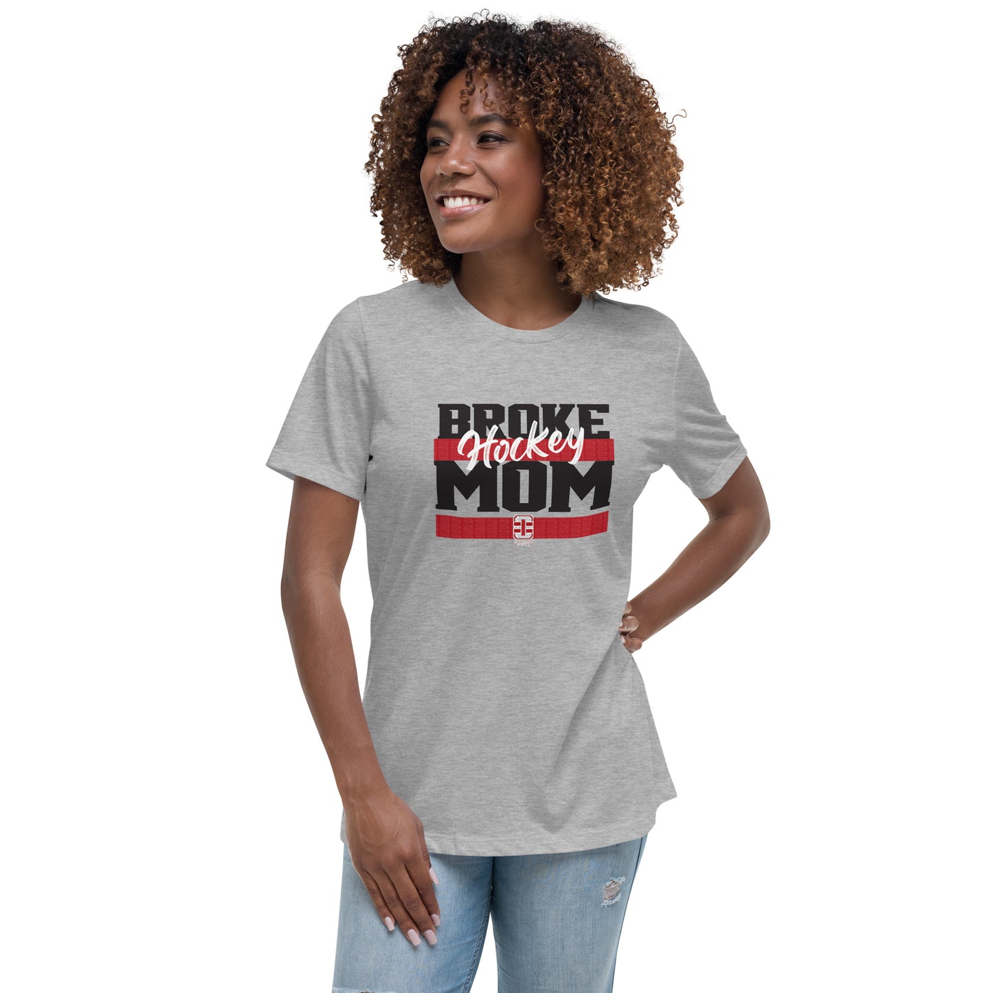 Broke Hockey Mom Women's Relaxed T-Shirt