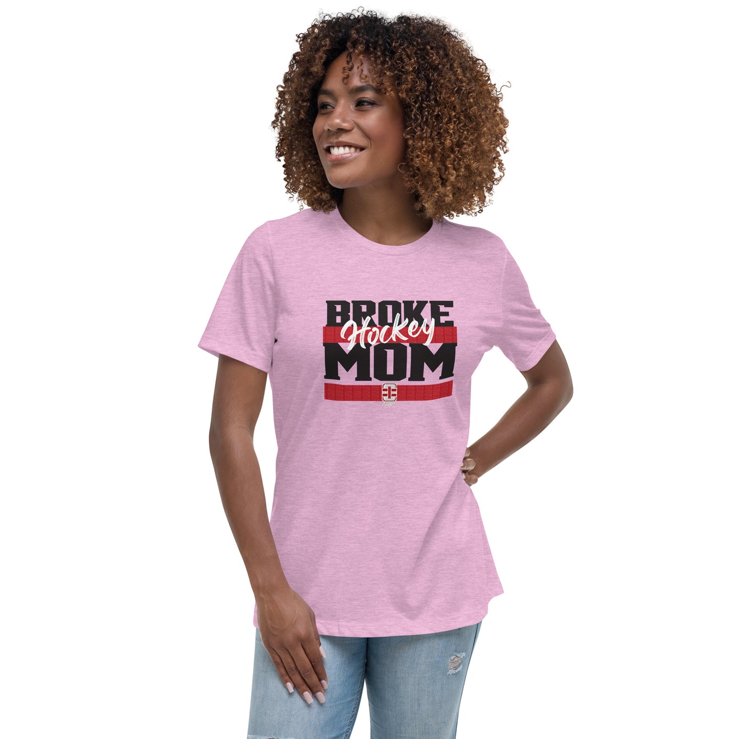Broke Hockey Mom Women's Relaxed T-Shirt