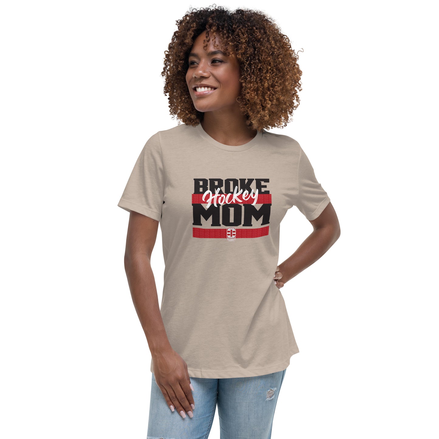 Broke Hockey Mom Women's Relaxed T-Shirt