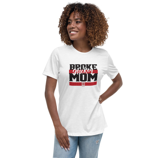 Broke Hockey Mom Women's Relaxed T-Shirt