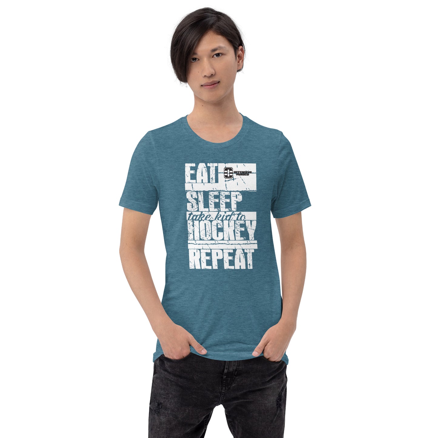 Eat Sleep Hockey Repeat Unisex t-shirt