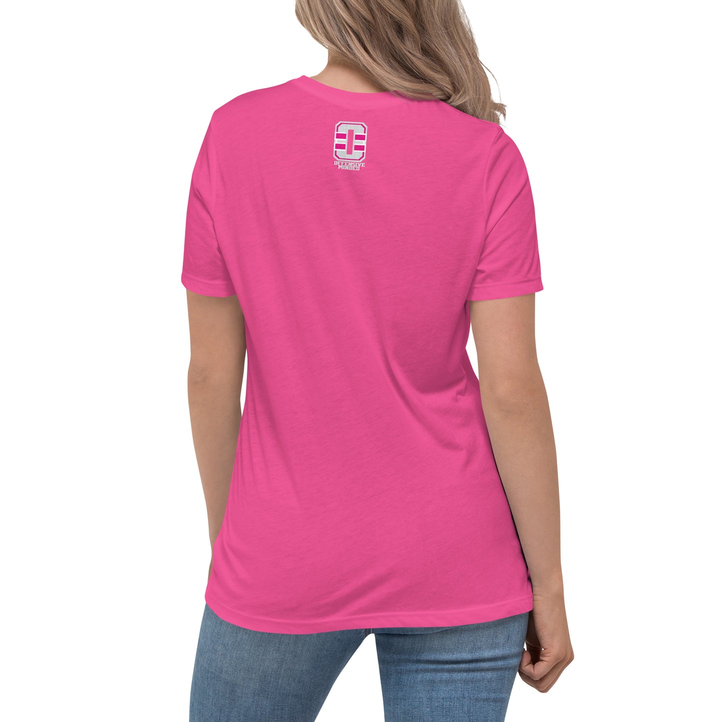 Broke Hockey Mom Pink Women's Relaxed T-Shirt