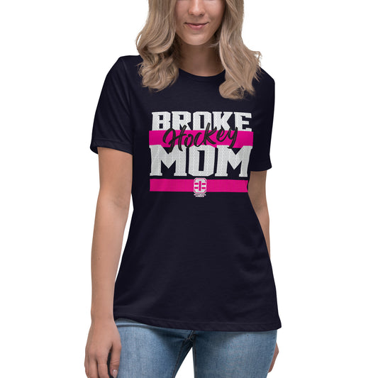 Broke Hockey Mom Women's Relaxed T-Shirt