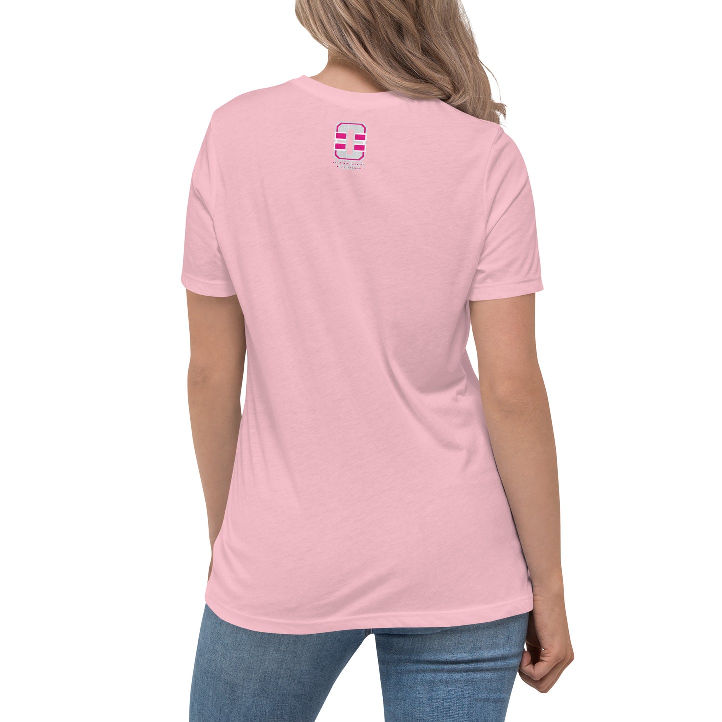 Broke Hockey Mom Pink Women's Relaxed T-Shirt